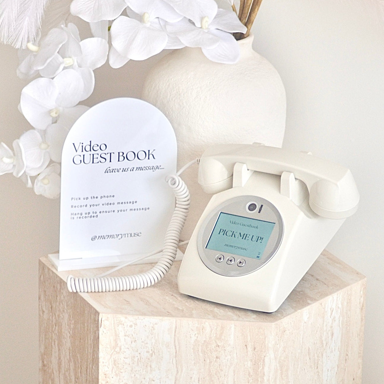 Video Phone Guest Book Hire (BEIGE)